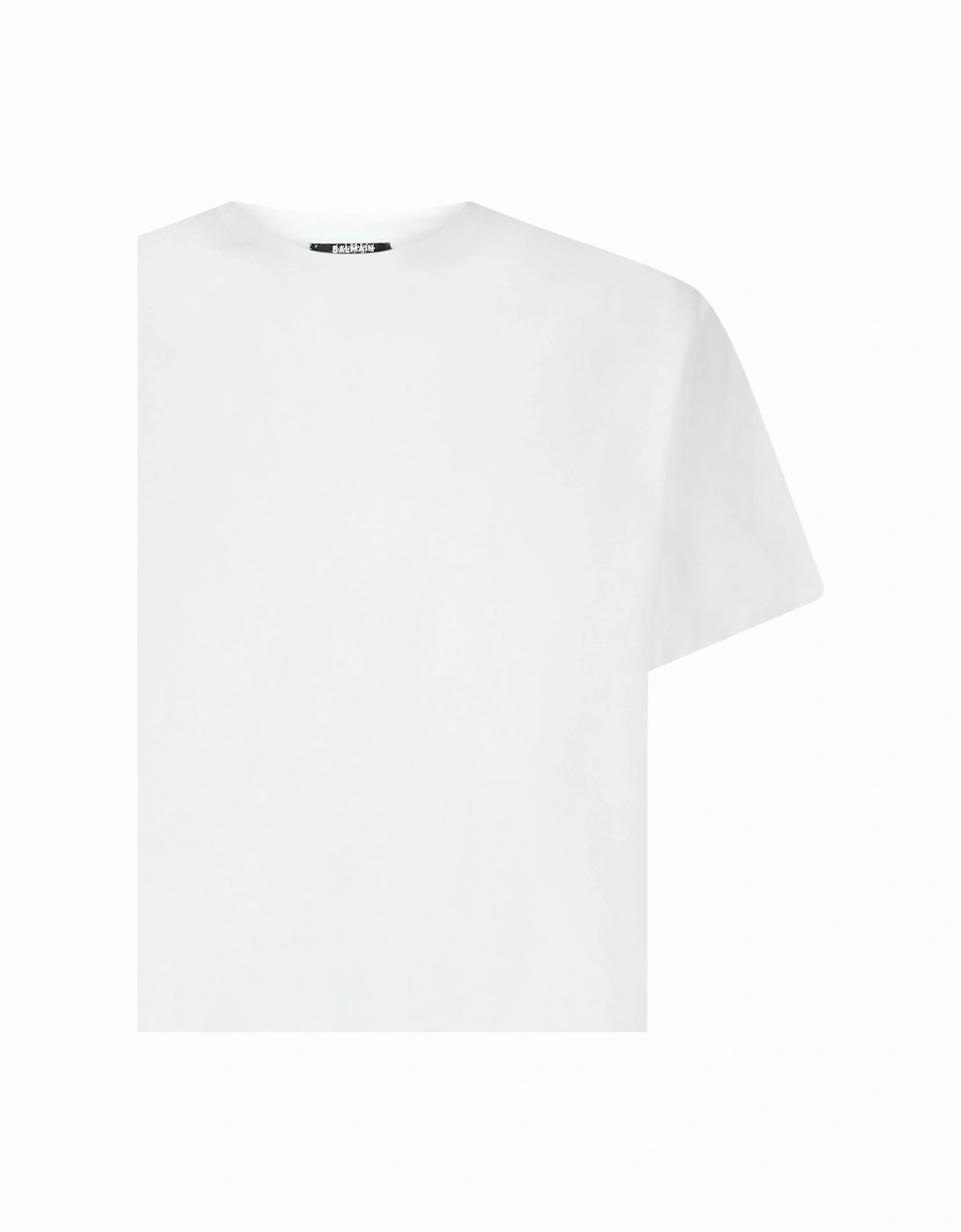 Back Logo Printed Oversized T-Shirt in White