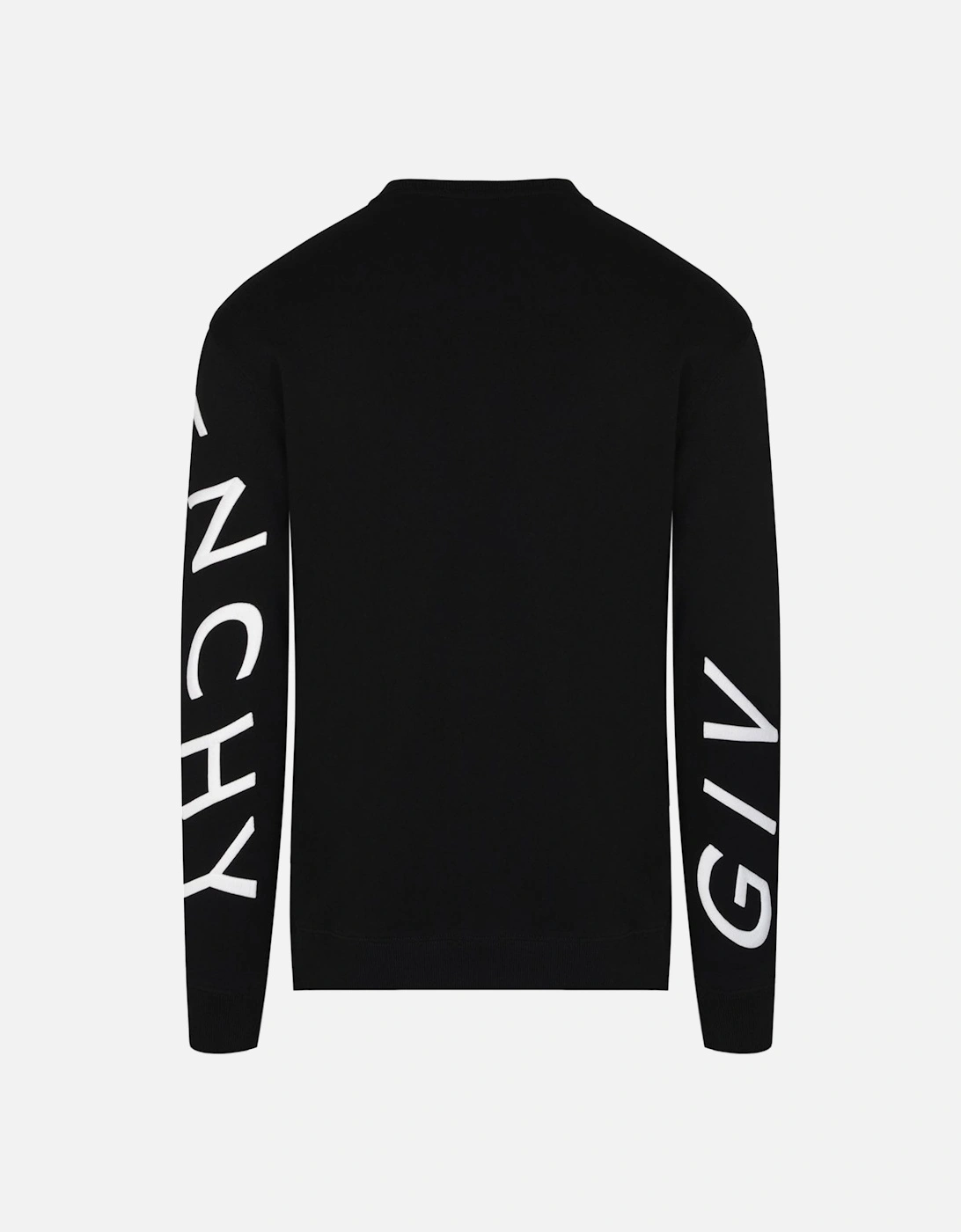 Refracted Embroidered Logo Sweatshirt in Black