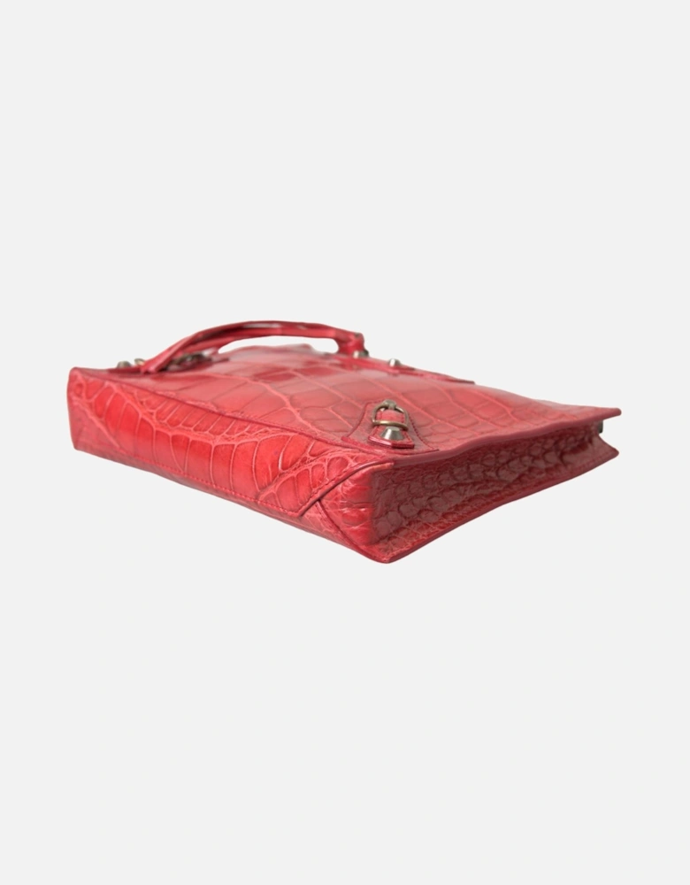 Exotic Red Alligator Leather Clutch Women Clutch Bags