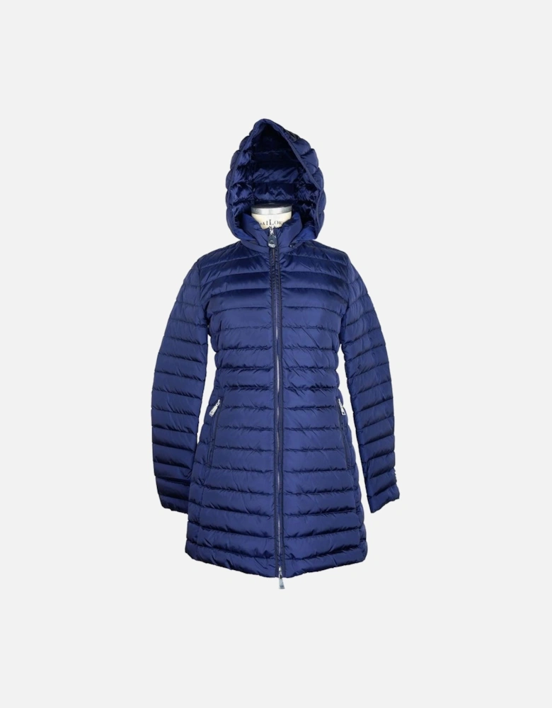 Hooded Puffer Jacket Model AD7990 Women - Blue Jackets