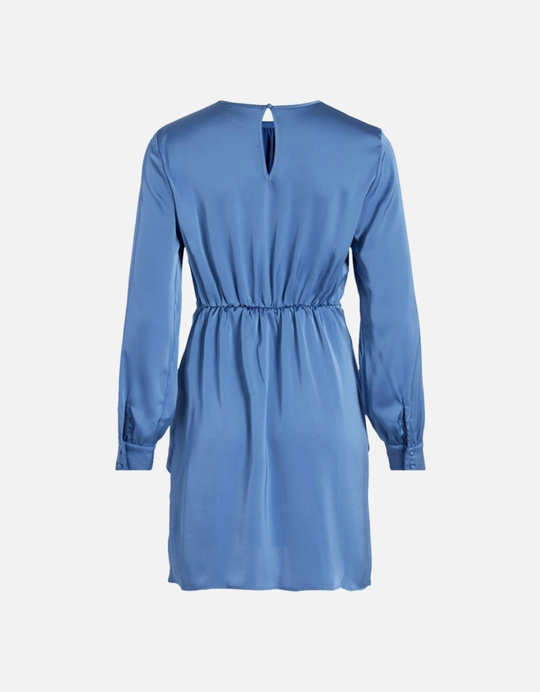 Mini Dress TieWaist Style Women - Light Blue Dresses