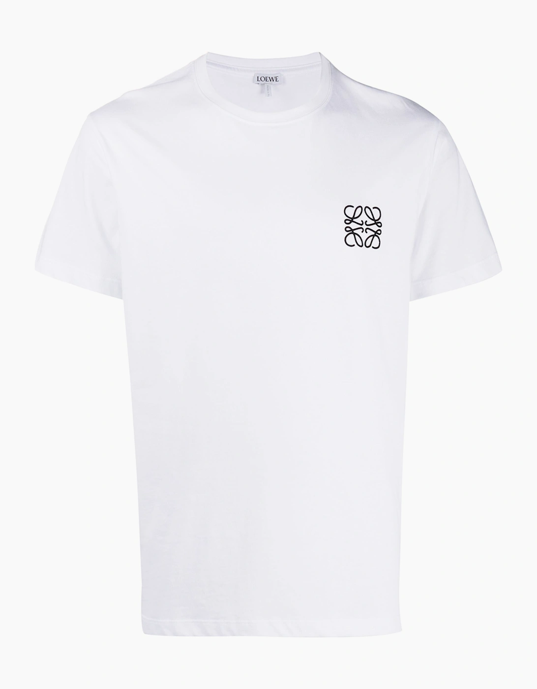 Loewe Men's Loewe Anagram Embroidered Logo T-Shirt in White