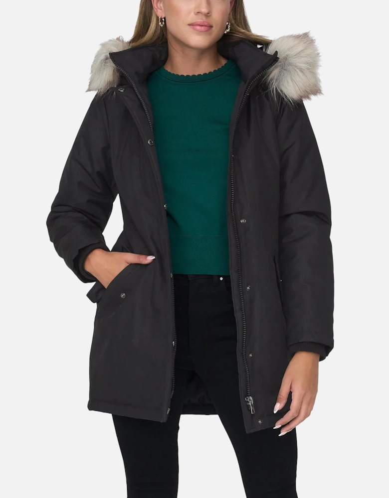 Winter Parka Coat Model ONLMARGOT Women - Black Jackets