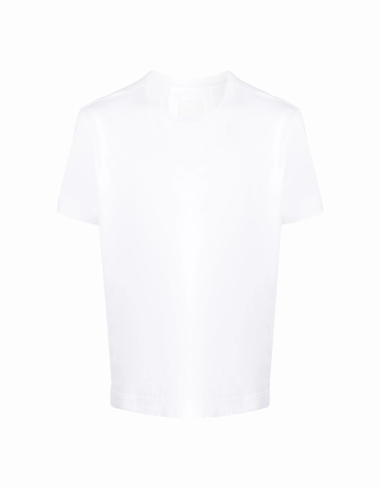 Small 4G Logo Embroidered Oversized T-Shirt in White