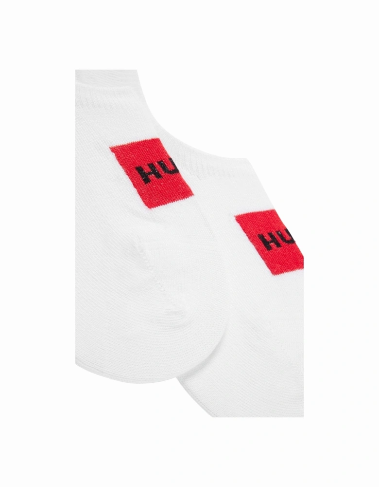 2-Pack Red Label No-Show Women's Socks, White