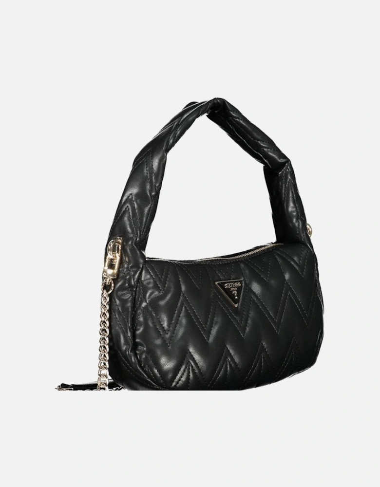 Leather Quilted Chain Shoulder Bag Women - Black Handbags