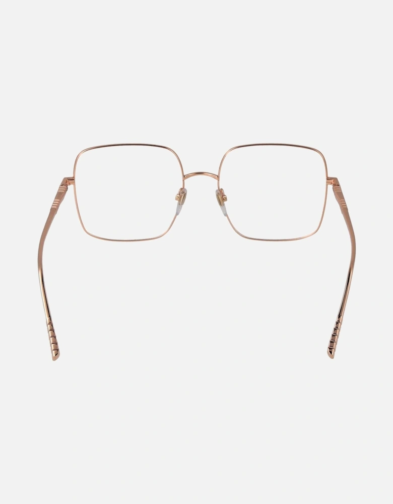 Rose Gold Titanium Full-Rim Square Glasses Women Frames