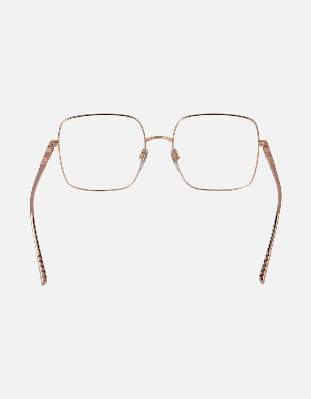 Rose Gold Titanium Full-Rim Square Glasses Women Frames