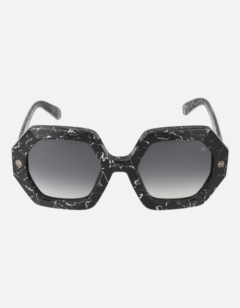 Square Full-Rim Gradient Sunglasses Women - Black