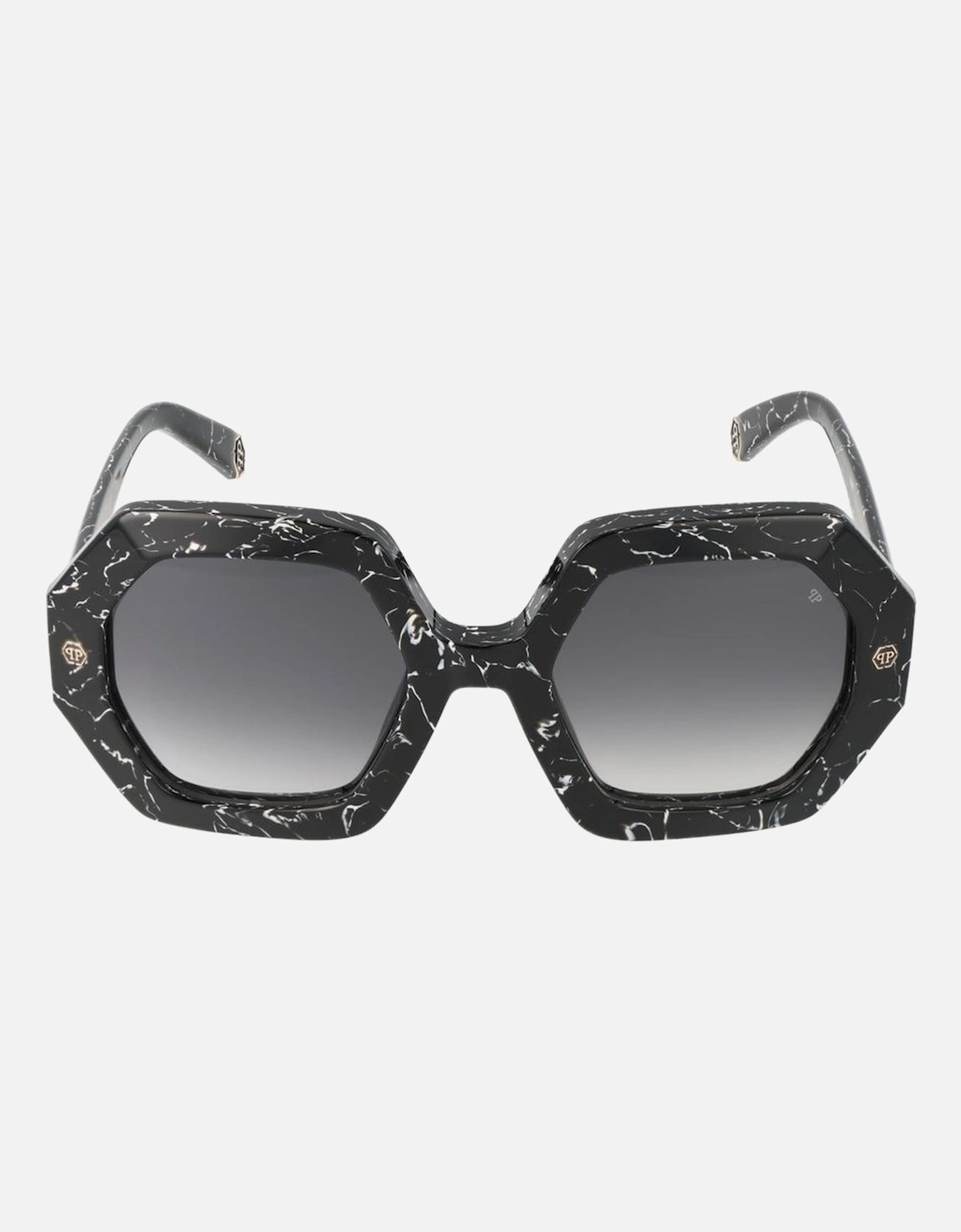 Square Full-Rim Gradient Sunglasses Women - Black