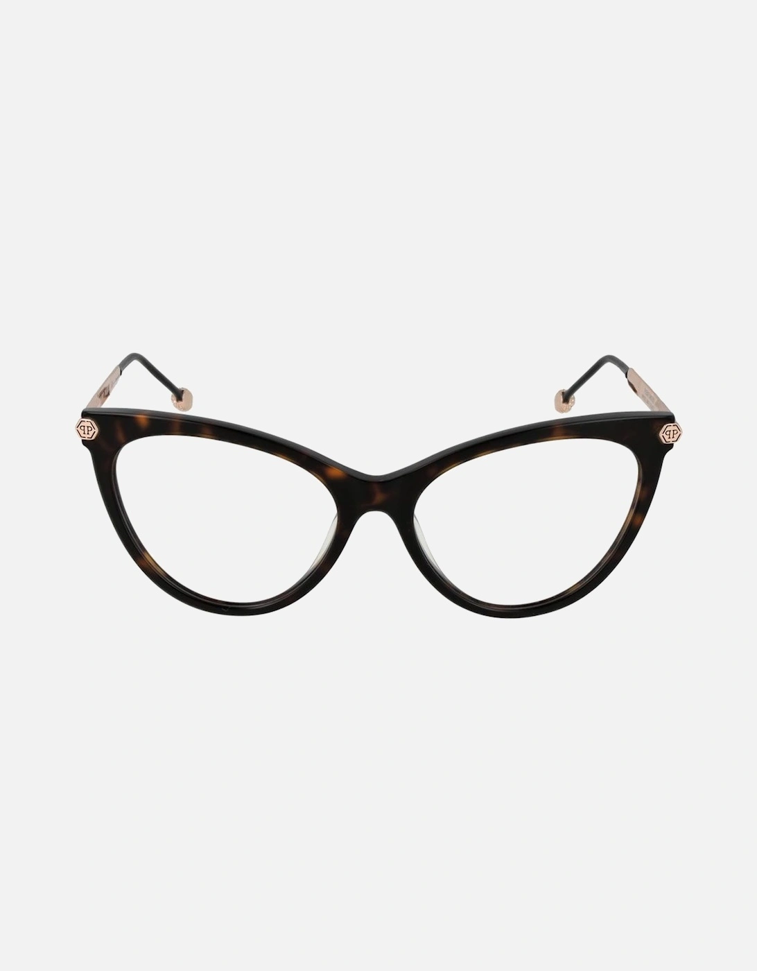 Cat Eye Full-Rim Sunglasses with Demo Lenses Women - Brown Frames