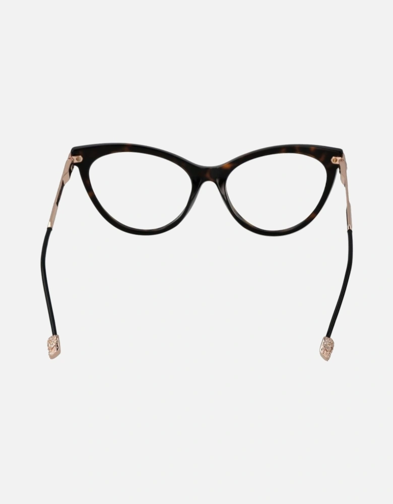 Cat Eye Full-Rim Sunglasses with Demo Lenses Women - Brown Frames
