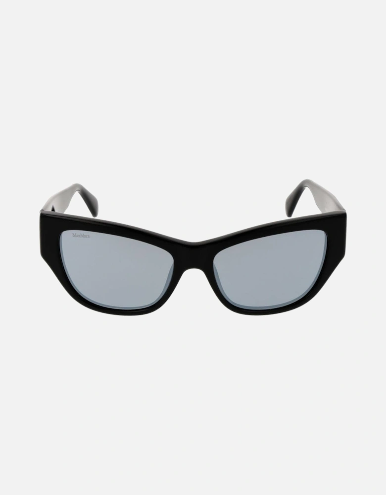 Cat Eye Full-Rim Mirrored Sunglasses Women - Black