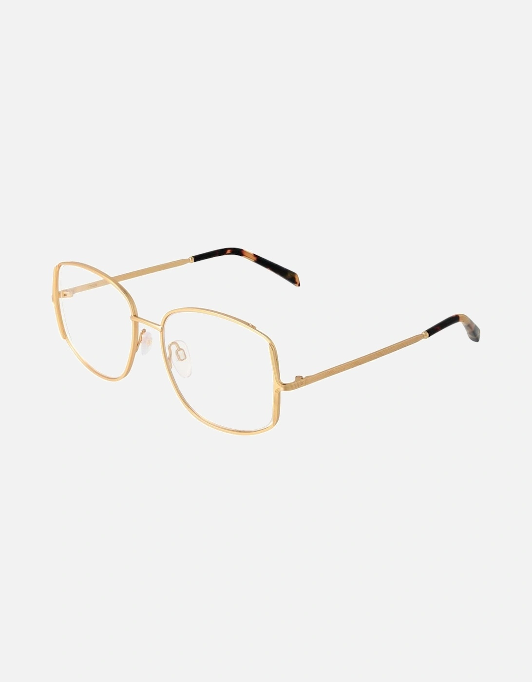 Square Full-Rim Stainless Steel Glasses Women - Gold Frames, 6 of 5