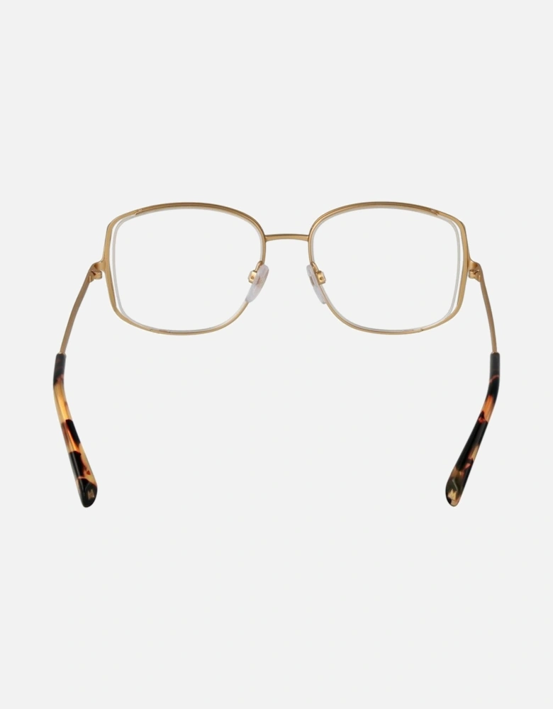 Square Full-Rim Stainless Steel Glasses Women - Gold Frames