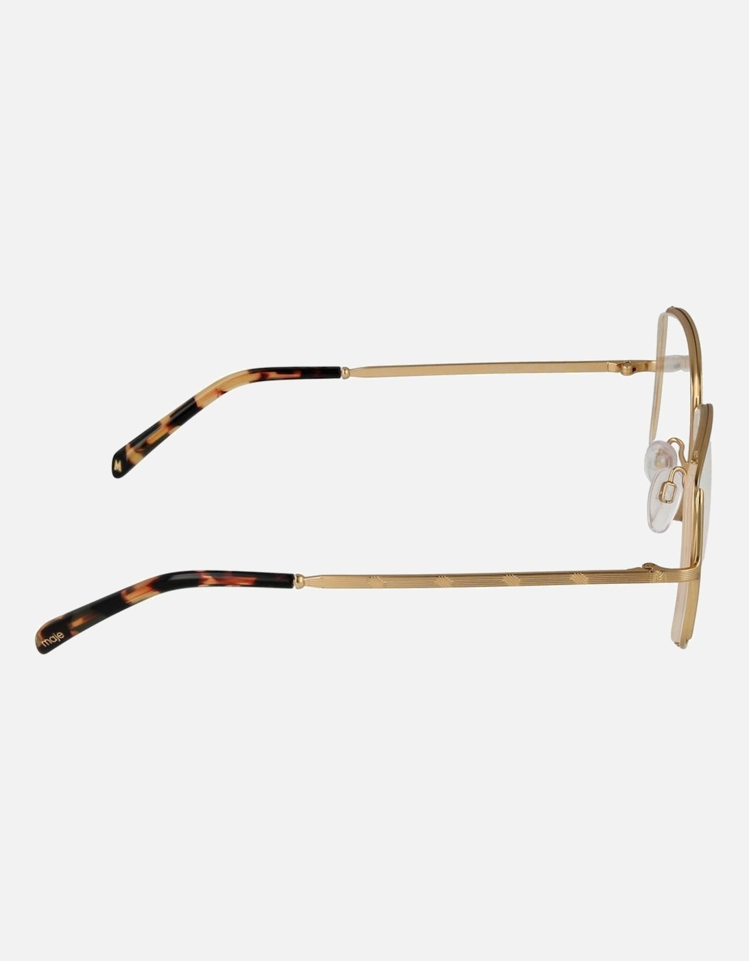 Square Full-Rim Stainless Steel Glasses Women - Gold Frames