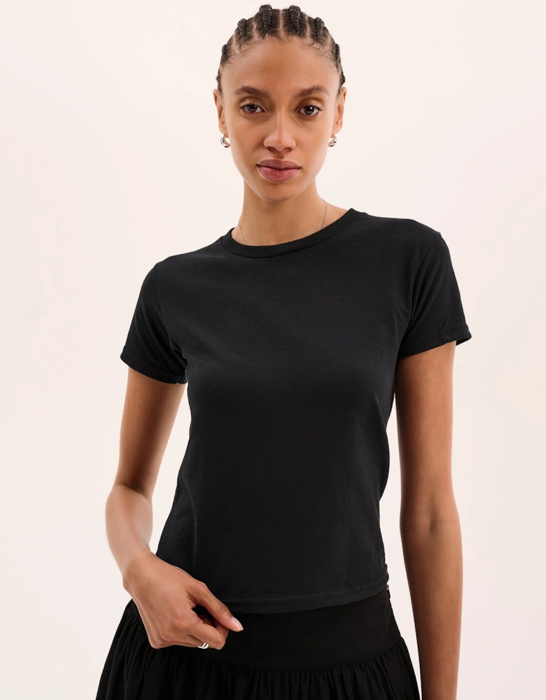 Jill Baby Tee in Black