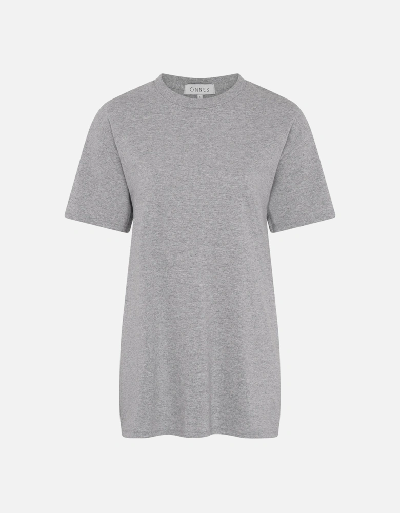 Jack Boyfriend Tee in Grey marl
