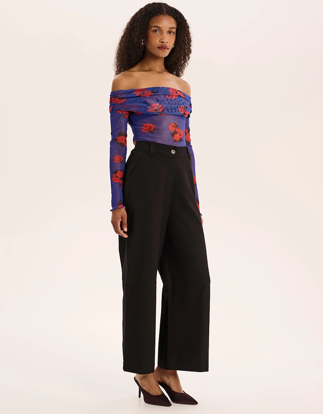 Freya Rose Print Top in Multi