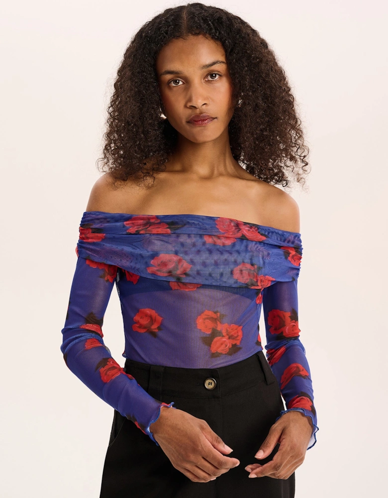 Freya Rose Print Top in Multi