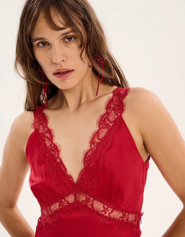 Aurelia Dress in Barbados Cherry