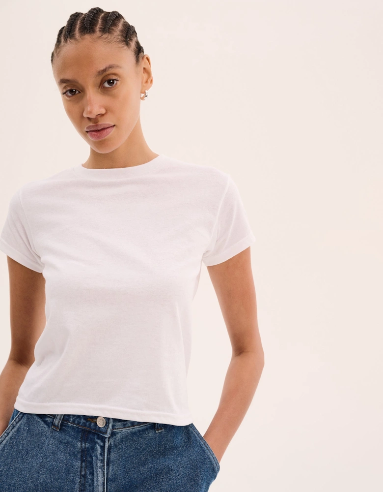 Jill Baby Tee in White