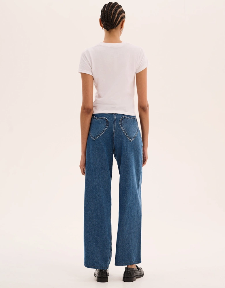 Jill Baby Tee in White