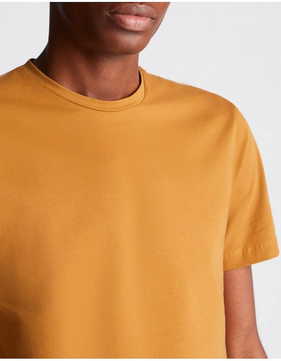 Remus Premium Quality Crew Neck T-Shirt Mustard