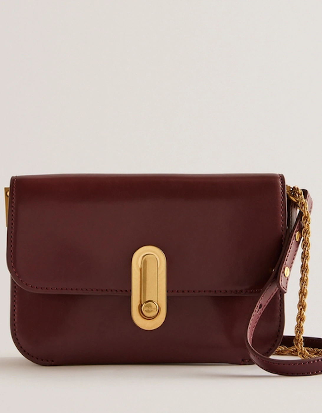 Kkaysa Polished Leather Small Crossbody Bag, 2 of 1