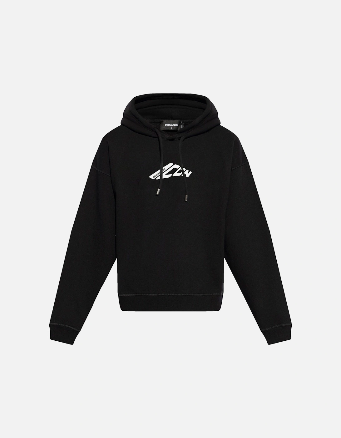 Icon Relax Fit Hoodie Black, 6 of 5