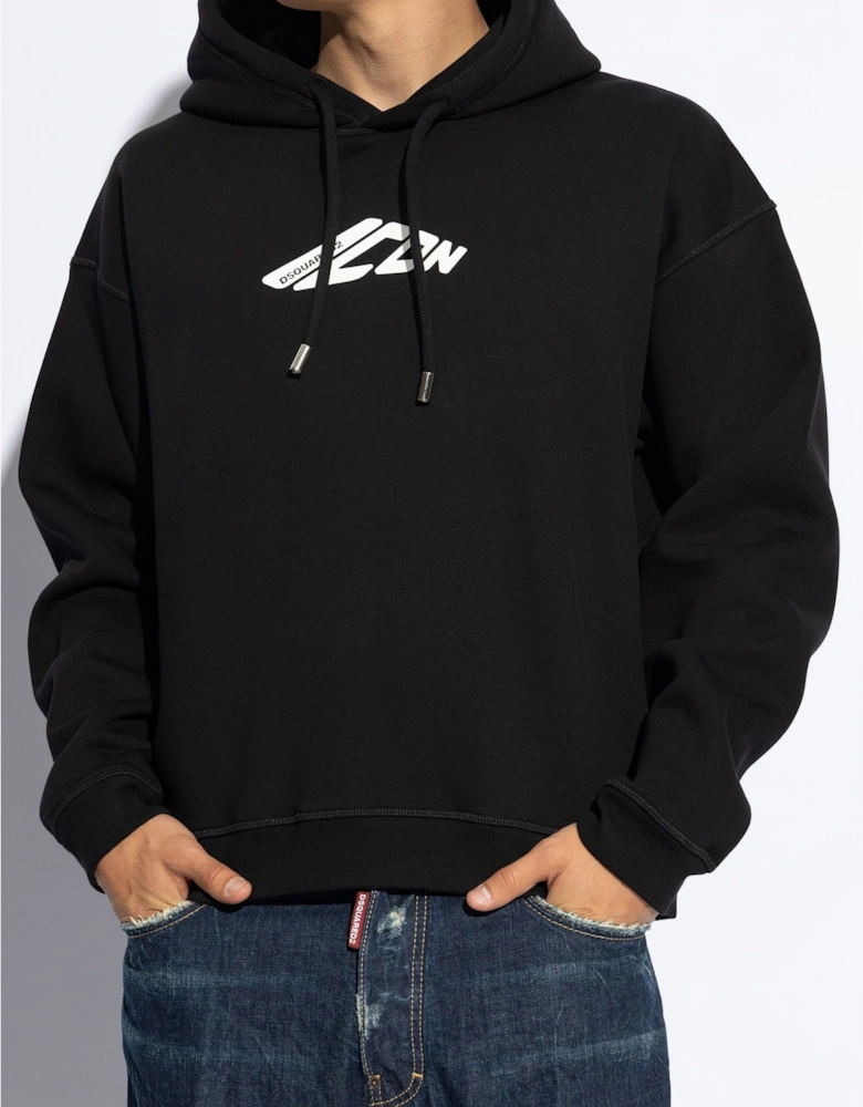 Icon Relax Fit Hoodie Black