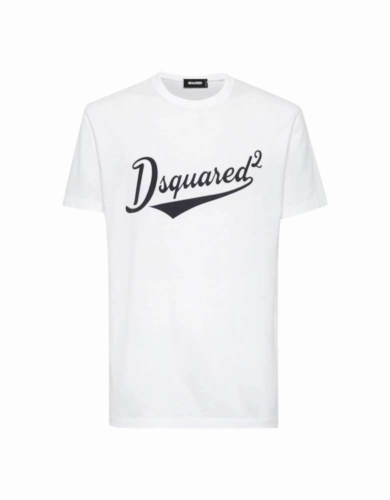 College Branding Cool Fit Tee White