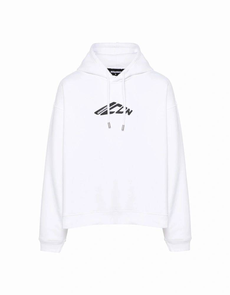 Icon Relax Fit Hoodie White