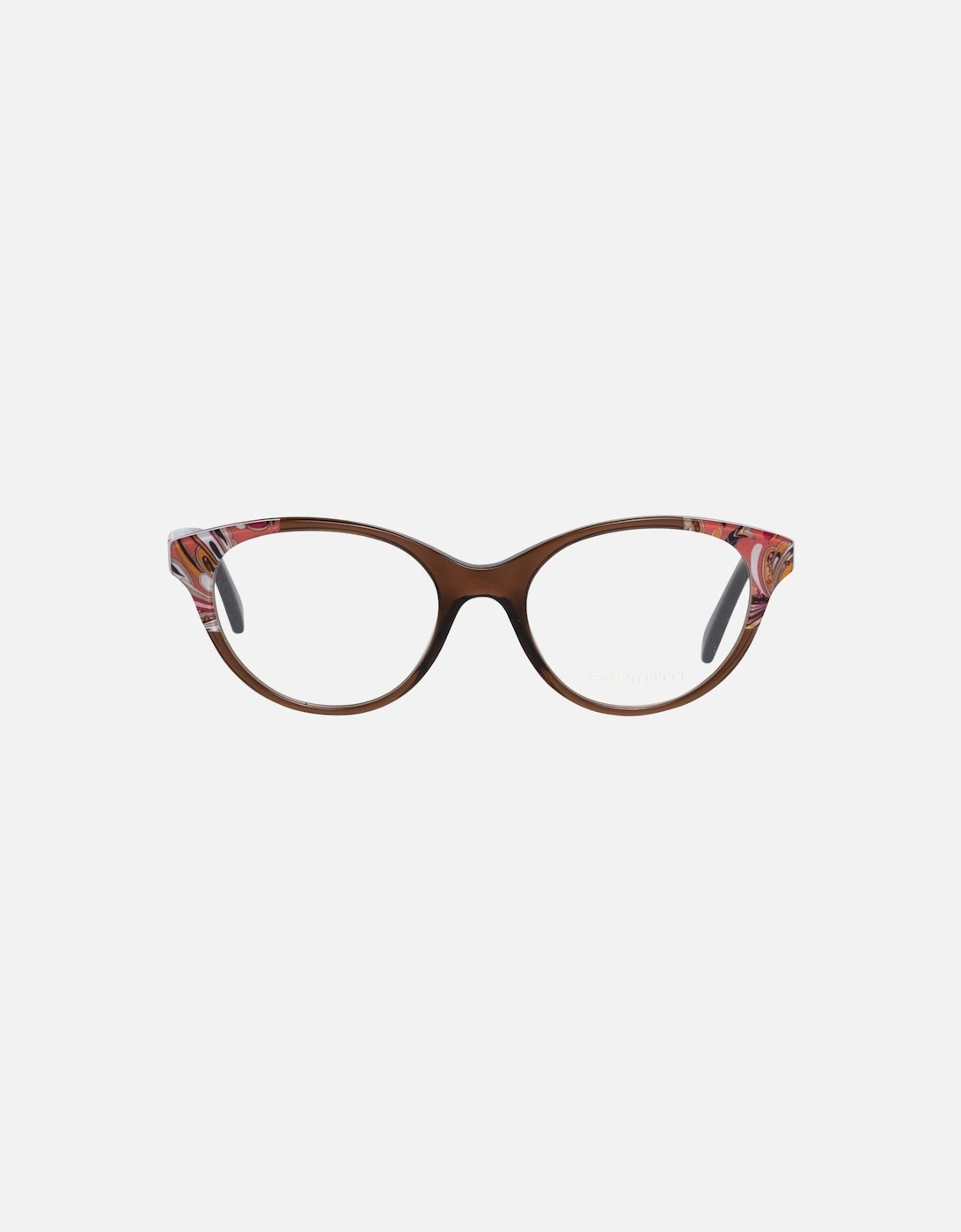 Full-Rim Brown Plastic Frame Sunglasses with Spring Hinge Women