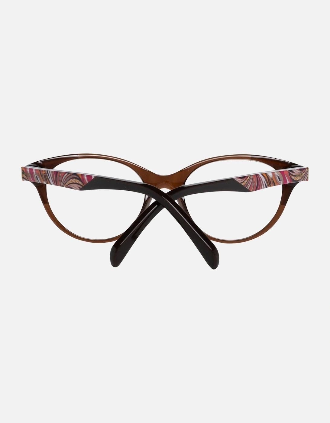 Full-Rim Brown Plastic Frame Sunglasses with Spring Hinge Women