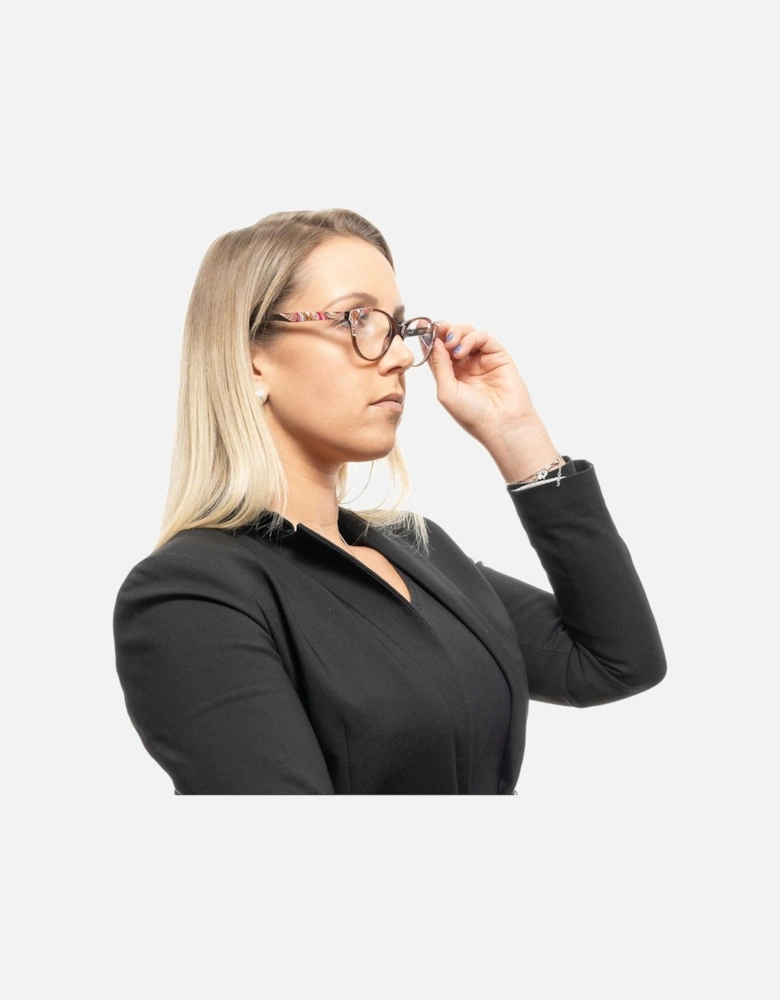 Full-Rim Brown Plastic Frame Sunglasses with Spring Hinge Women