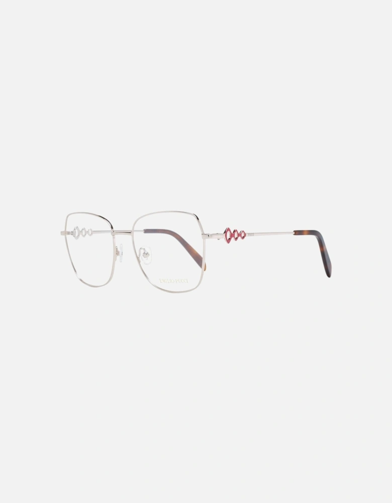 Full-Rim Metal Square Frame Glasses Women - Rose Gold