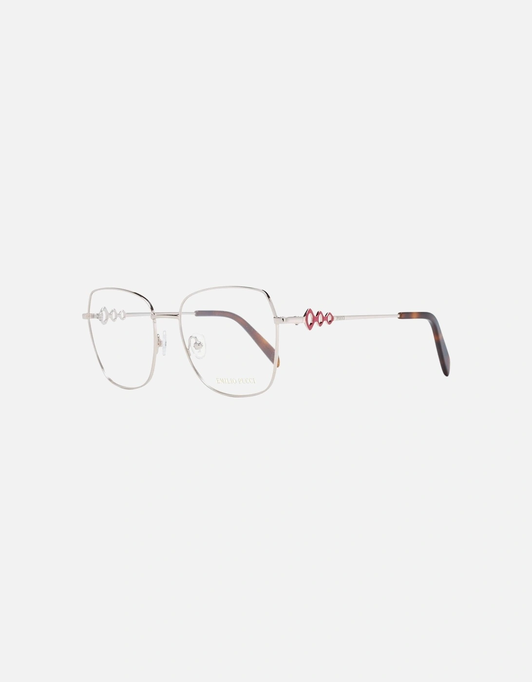 Full-Rim Metal Square Frame Glasses Women - Rose Gold, 4 of 3