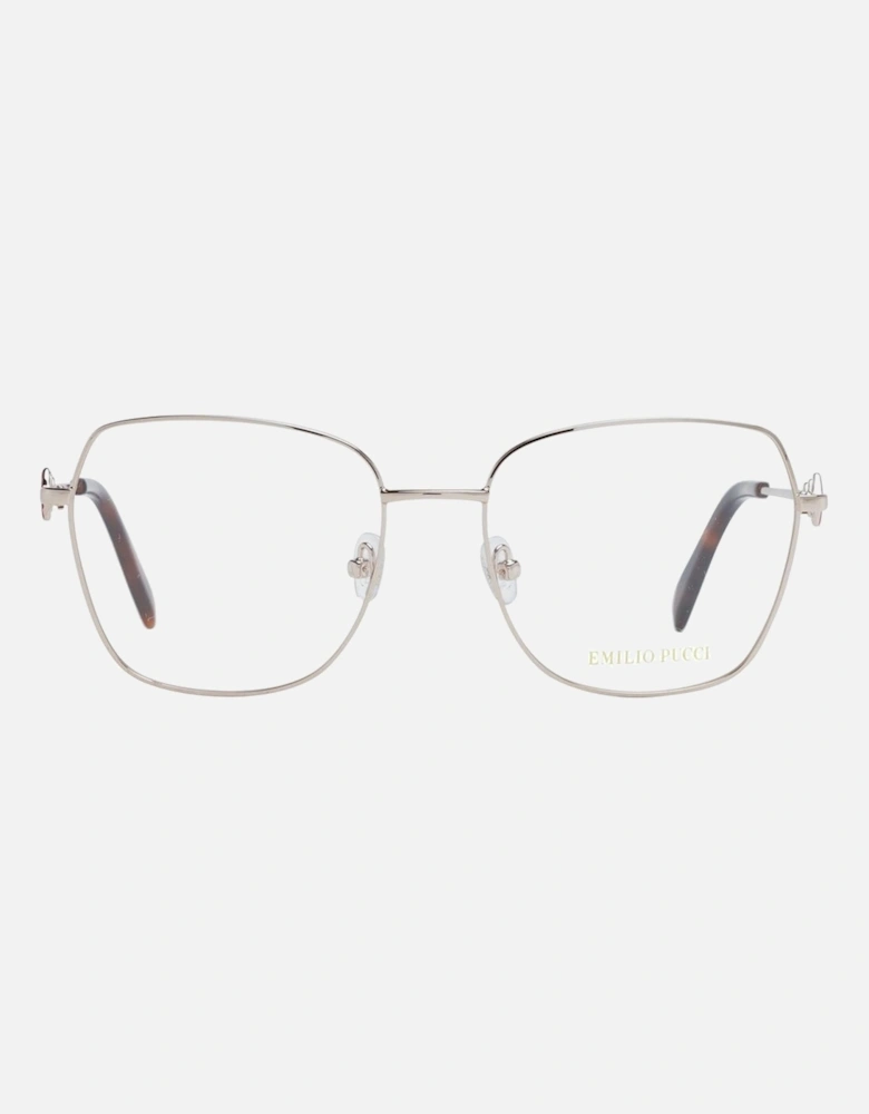 Full-Rim Metal Square Frame Glasses Women - Rose Gold