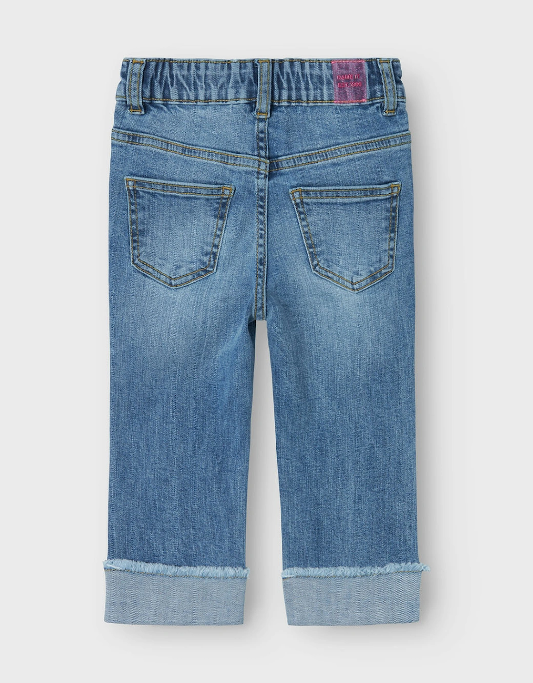 Mini Rose Straight Jeans Medium Blue Denim