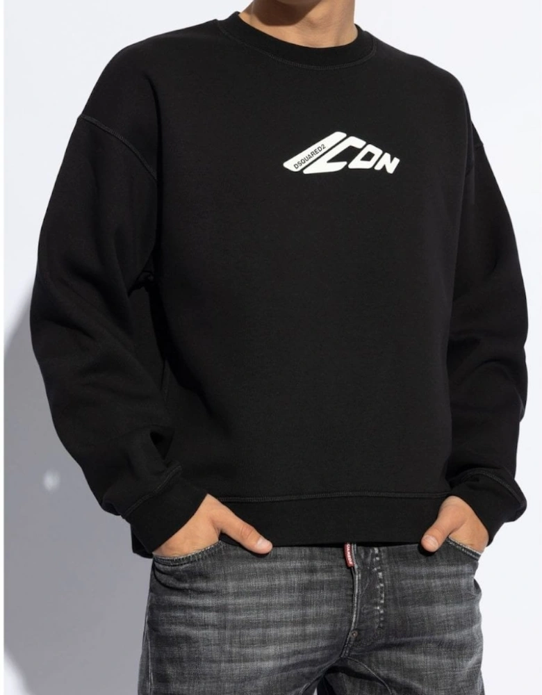 Icon Relax Fit Sweatshirt Black