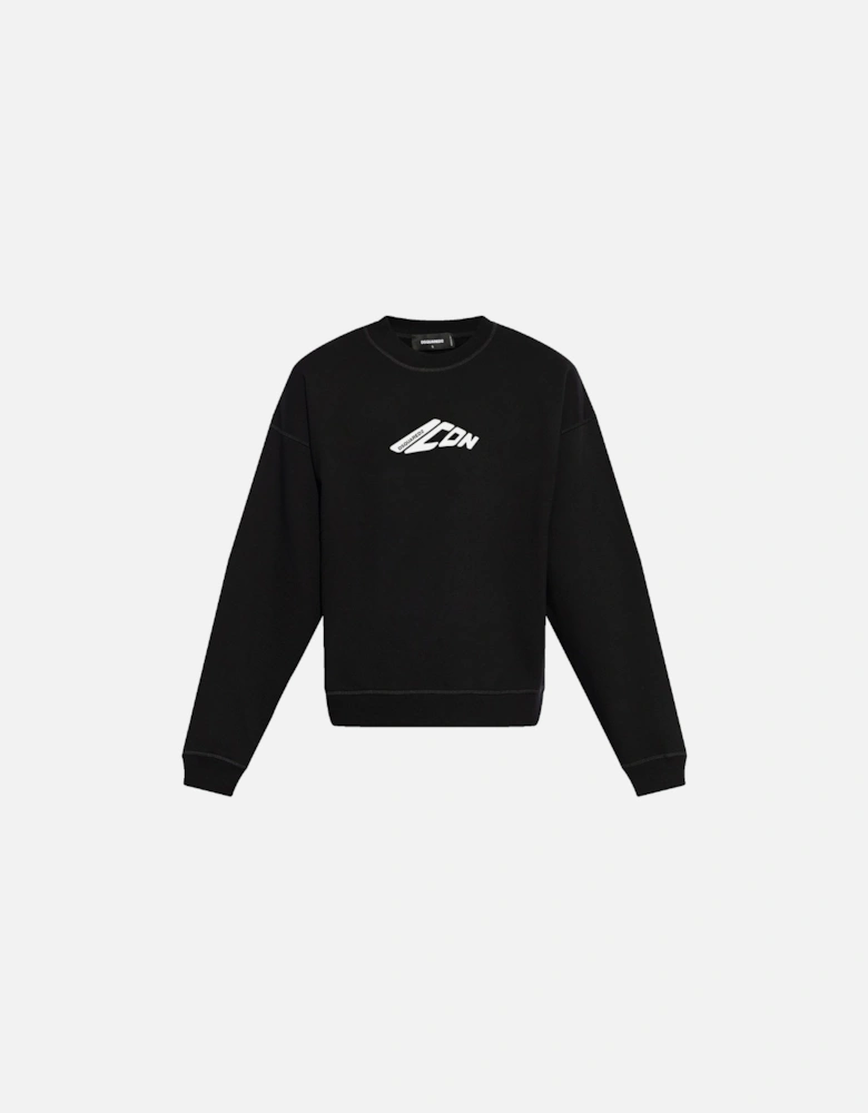 Icon Relax Fit Sweatshirt Black