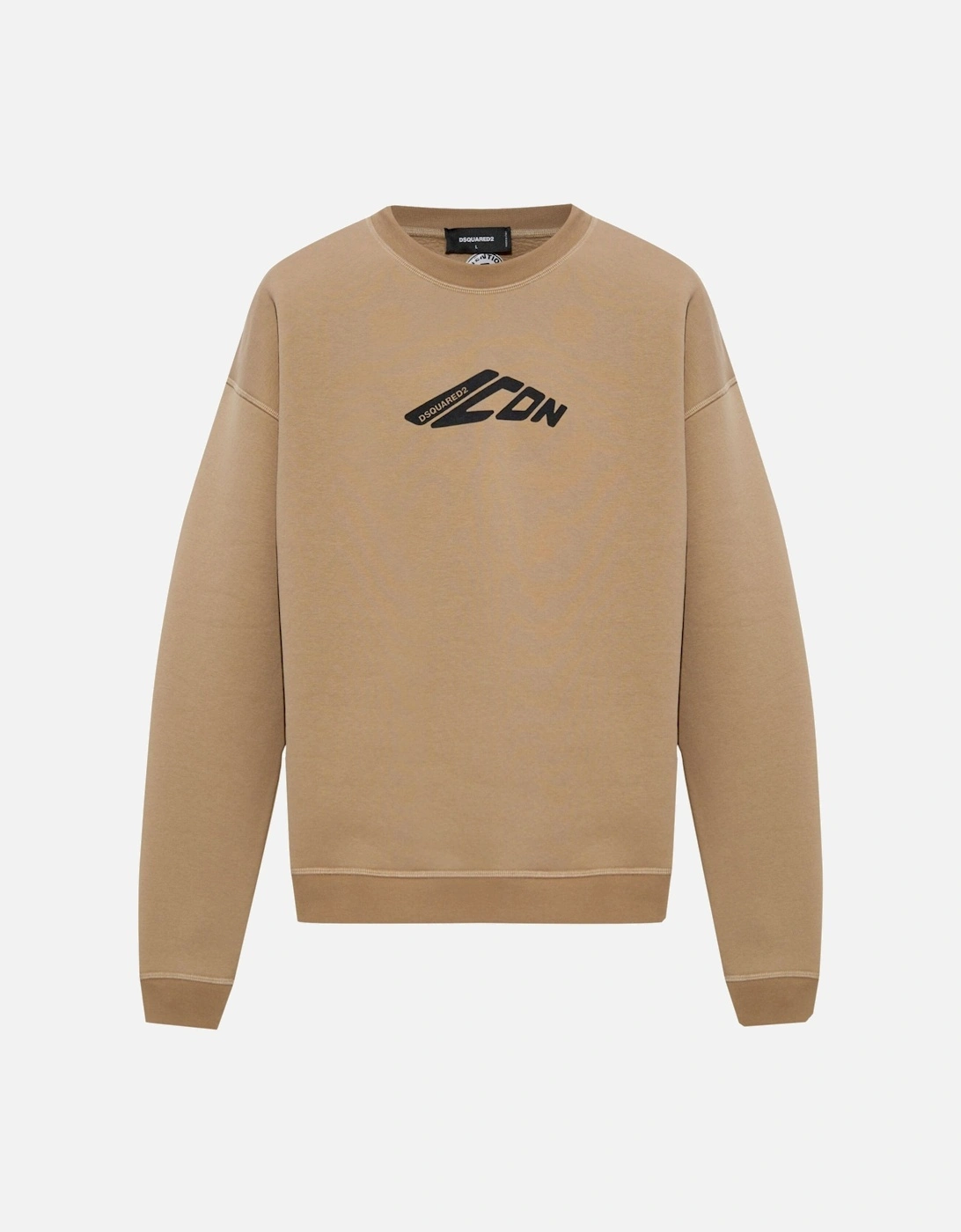 Icon Relax Fit Sweatshirt Beige, 6 of 5