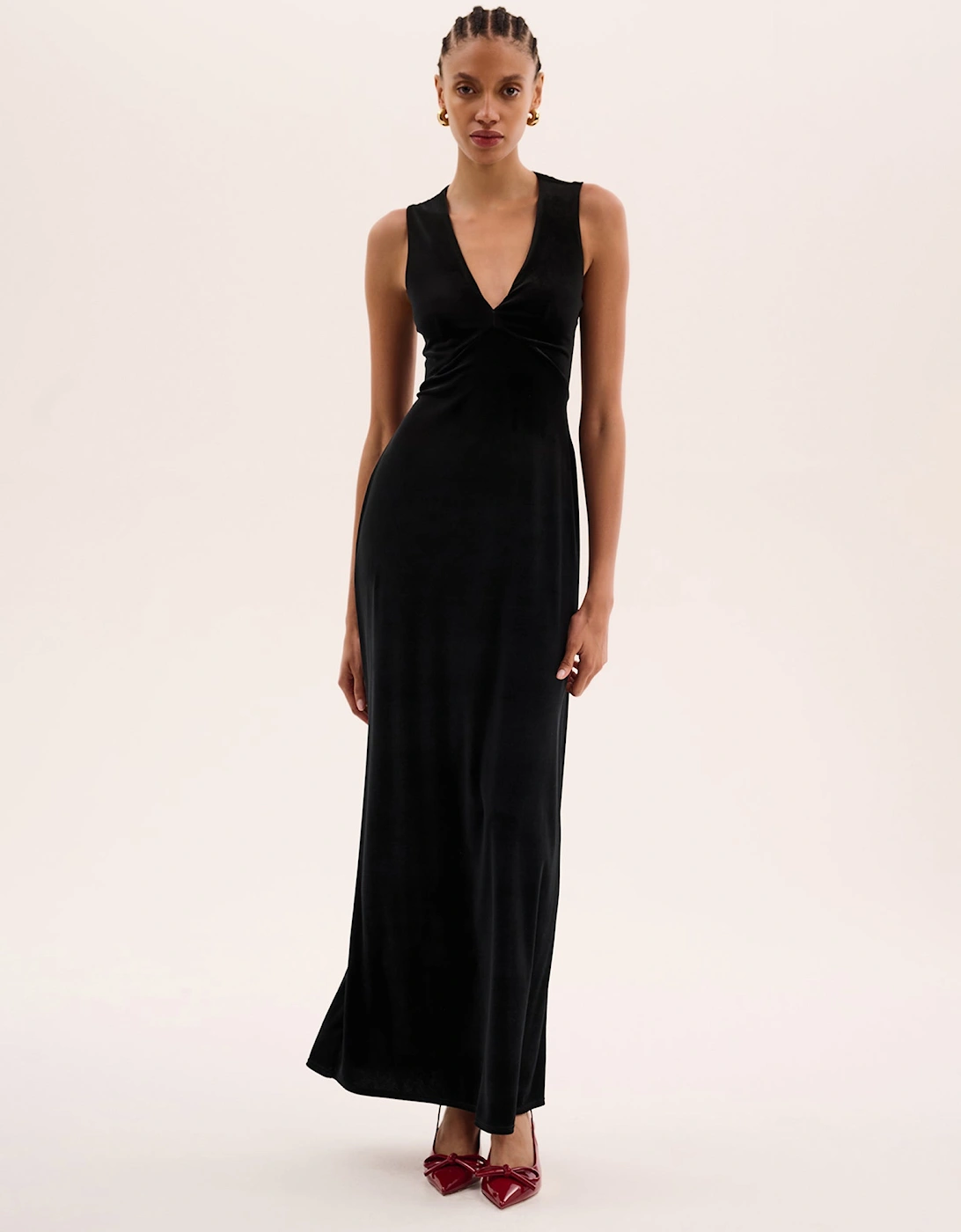 Nova Velvet Dress in Black, 6 of 5