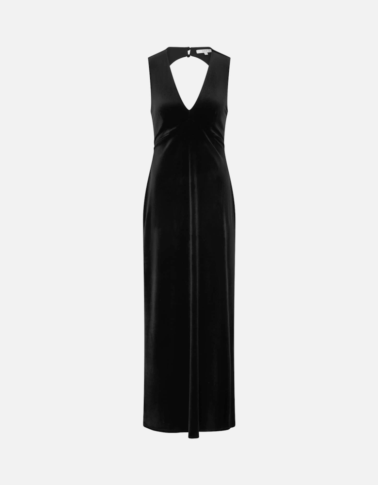 Nova Velvet Dress in Black