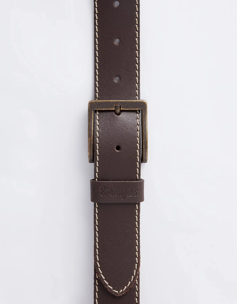 Men's Metal Loop Belt Brown