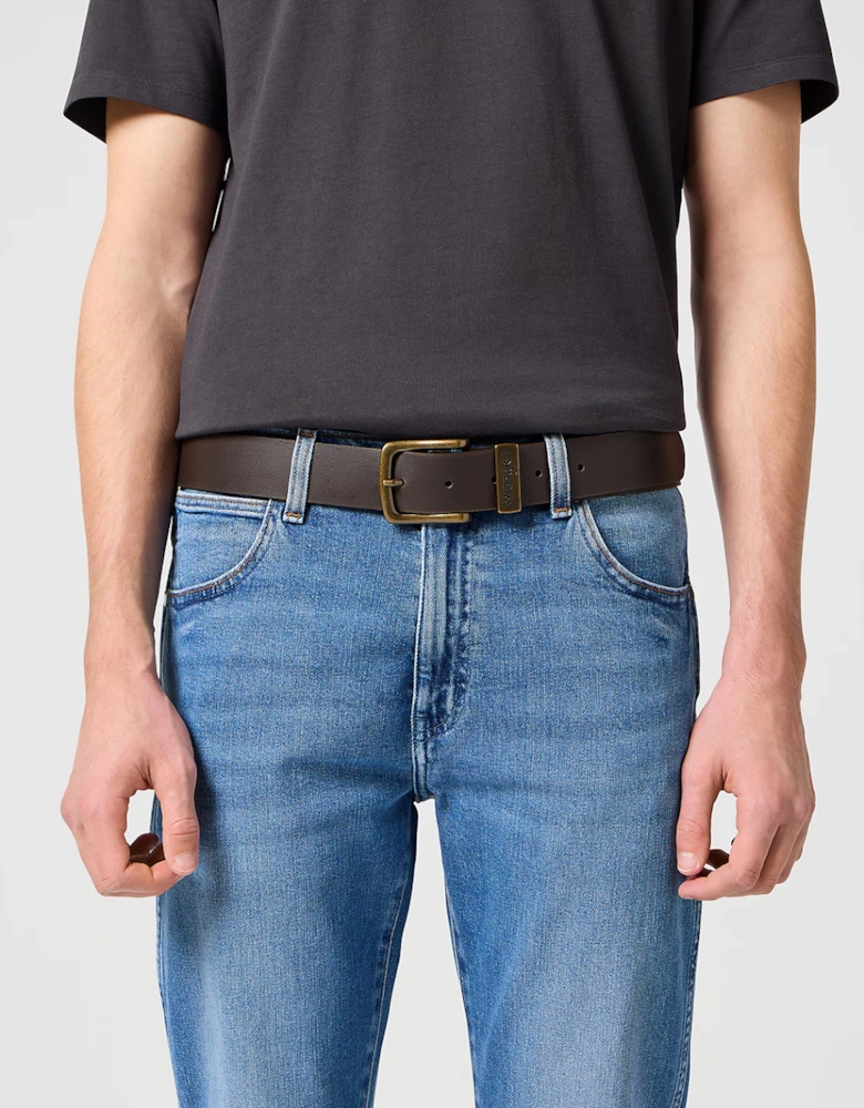 Men's Metal Loop Belt Brown