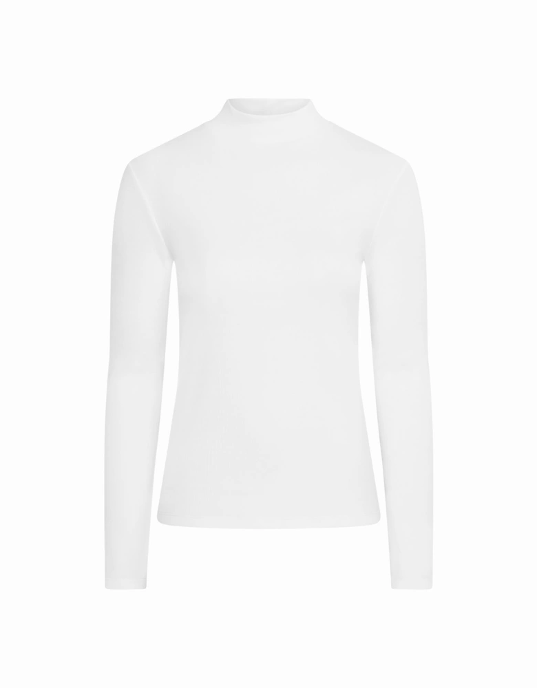 North Mock Neck Top in Cream