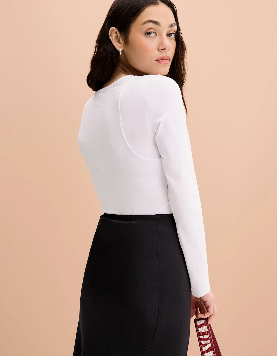 Zora Jersey Top in White