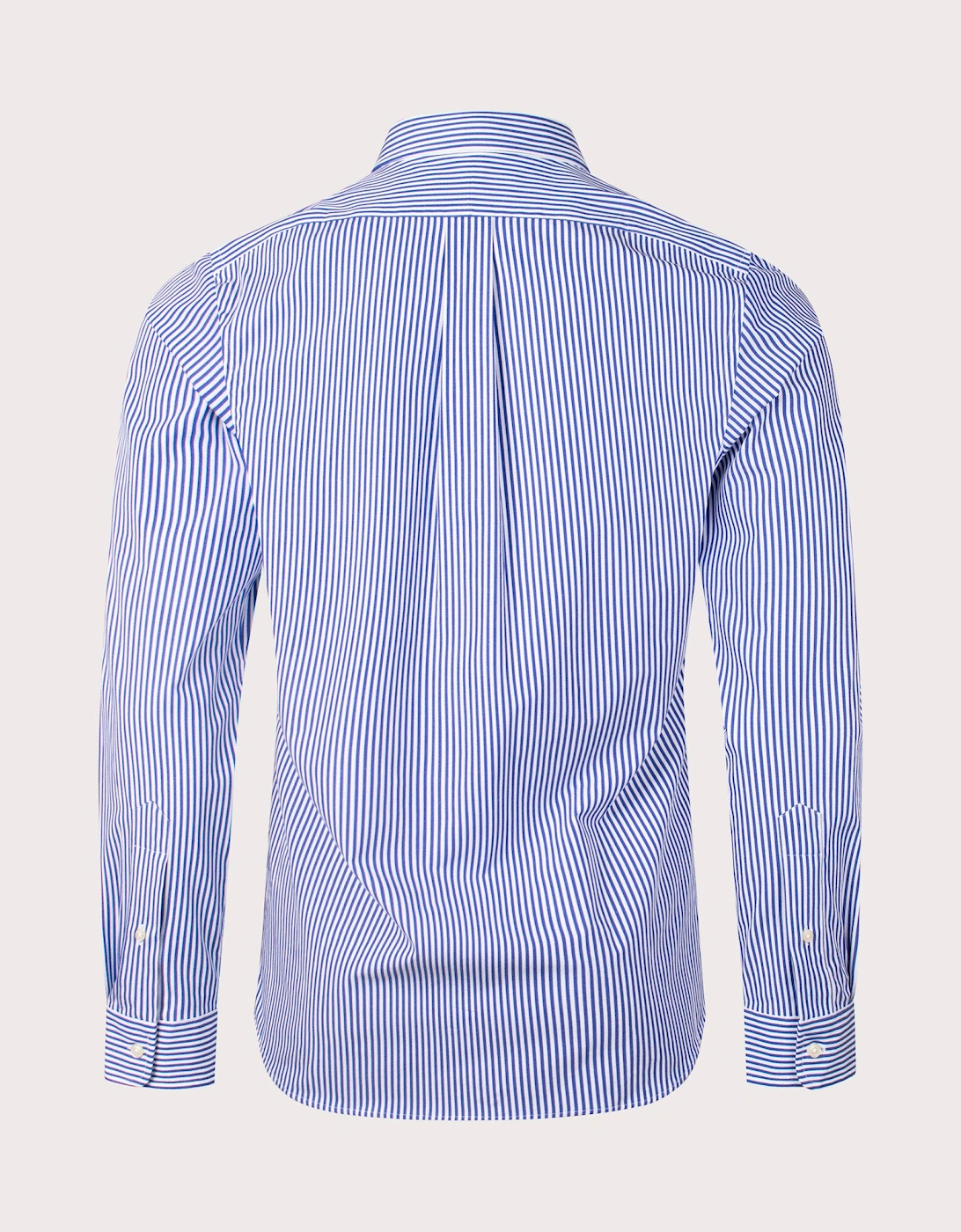 Slim Fit Striped Stretch Poplin Shirt